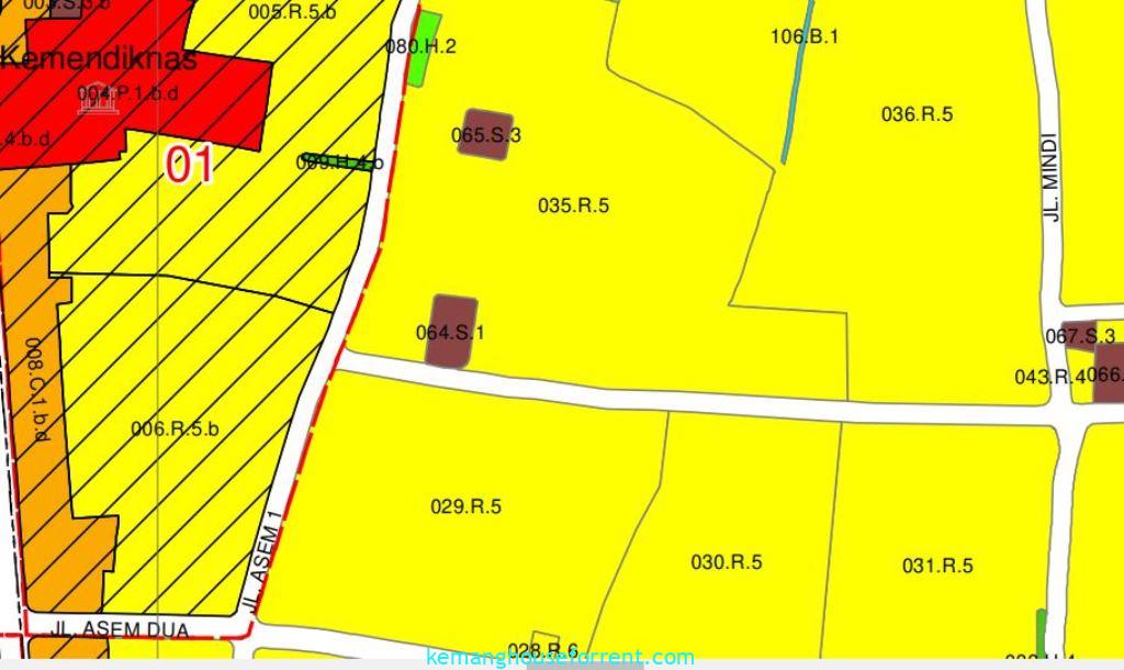 Tanah Dijual Jalan Mawar Cipete.