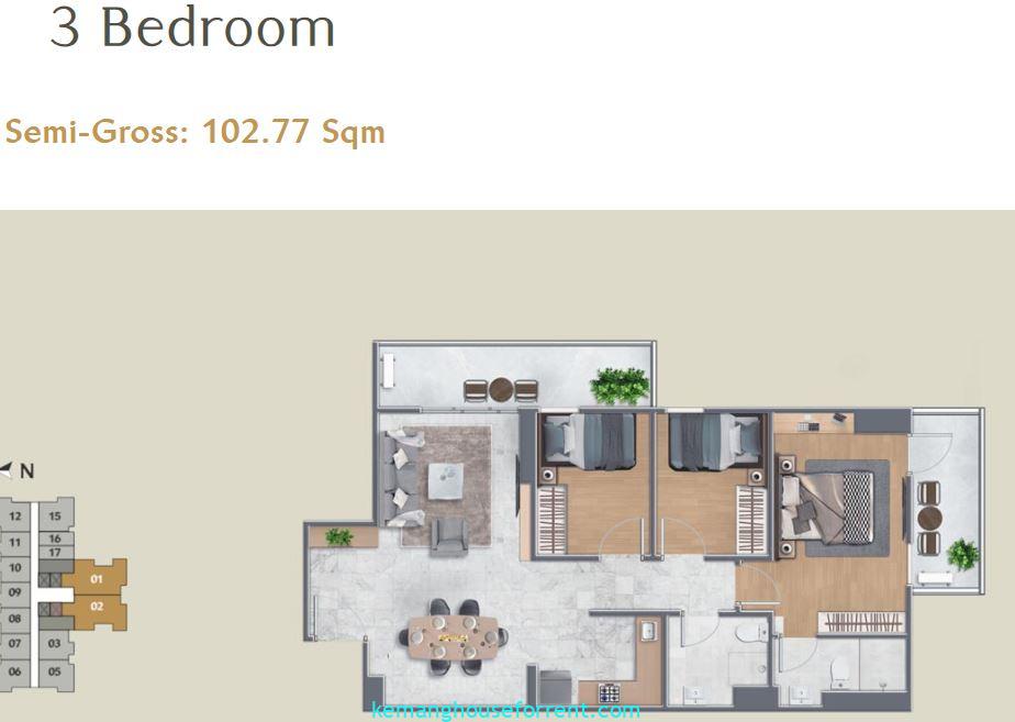 Dijual 3BR Asthana Kemang