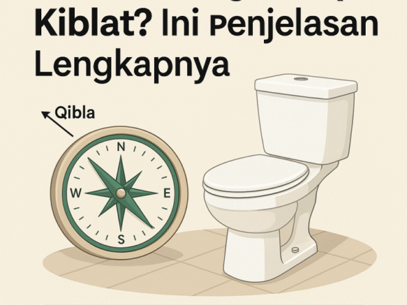 kloset menghadap kiblat