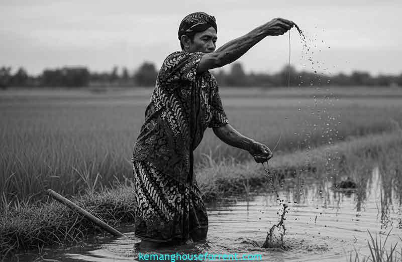 mimpi mancing belut di sawah