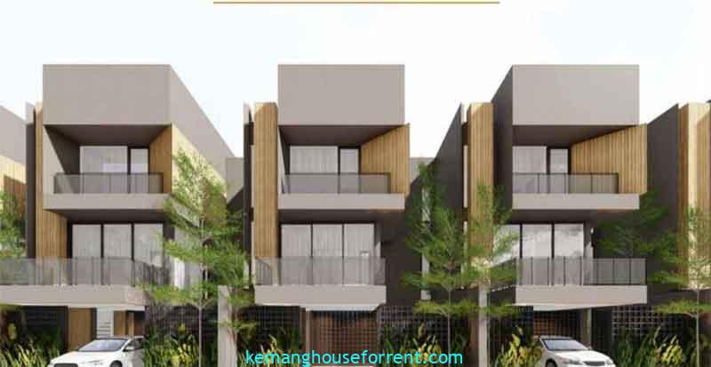 Rumah Benda Kemang Dijual 3 Lantai Townhouse Baru