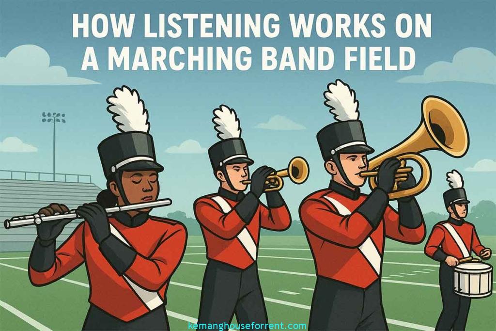 how listening works on a marching band field