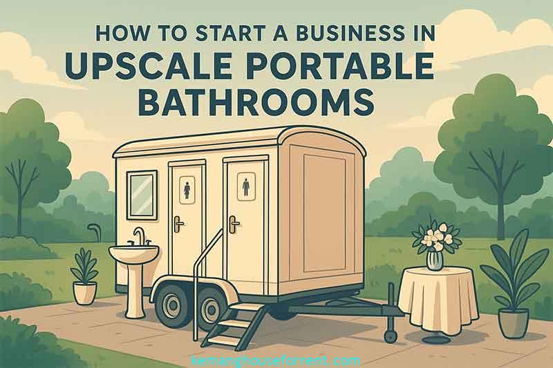 how to start a business in upscale portable bathrooms