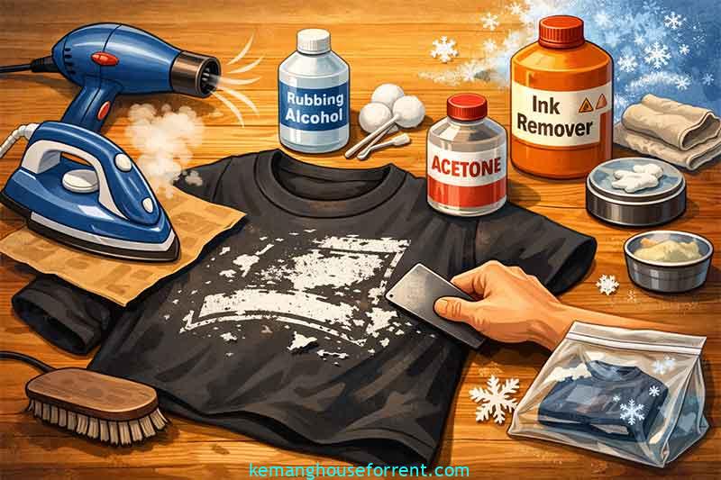 how to remove screen print from a shirt