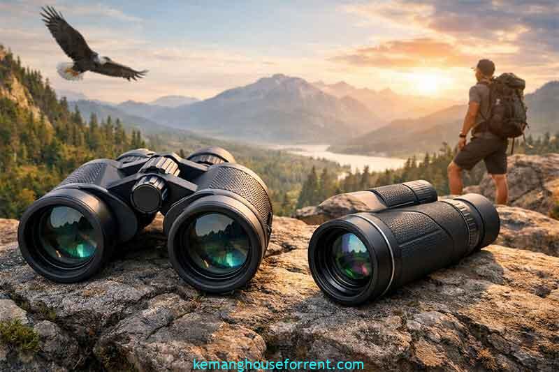 lebih bagus mana teropong binocular atau monocular